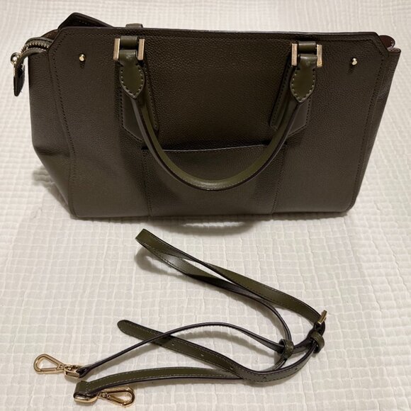 Michael Kors Selma Medium Satchel in Army Green - Picture 2 of 4